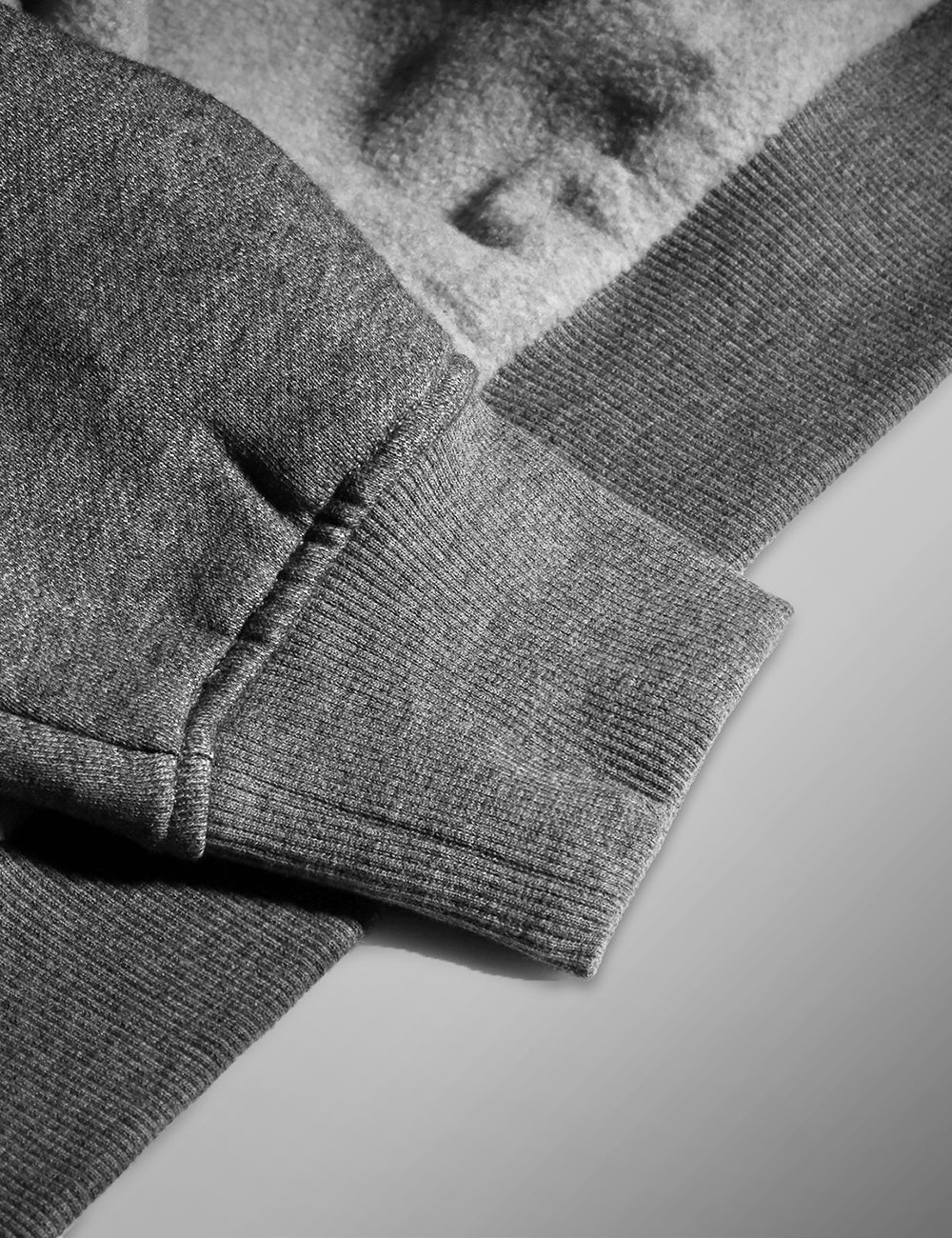 Unisex Heated Fleece Hoodie - Flecking Gray/Black (Apparel Only) - Image 7