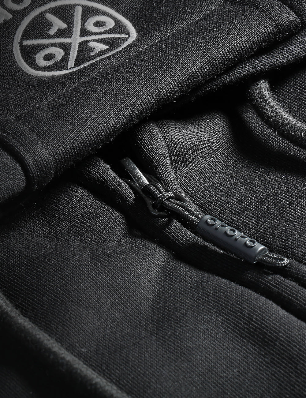 Unisex Heated Fleece Hoodie - Flecking Gray/Black (Apparel Only) - Image 7