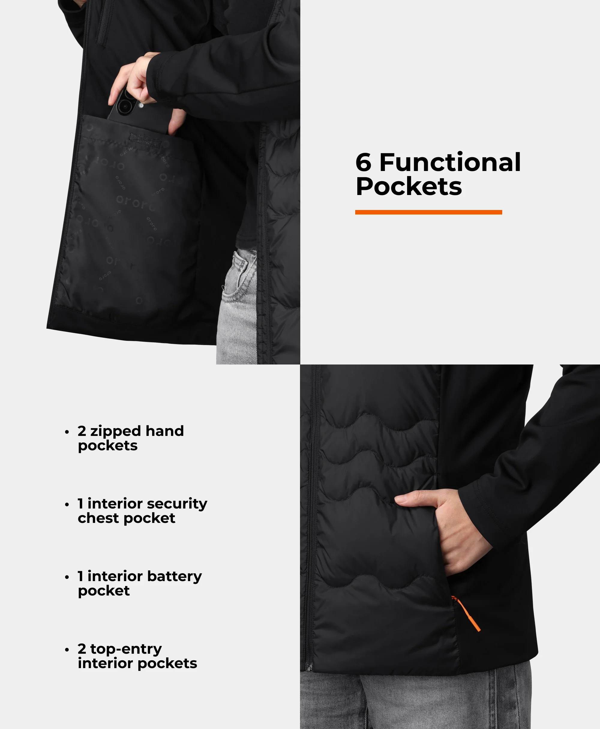 Verbier Women's 4-Zone Heated Down Jacket (Apparel Only) - Image 6
