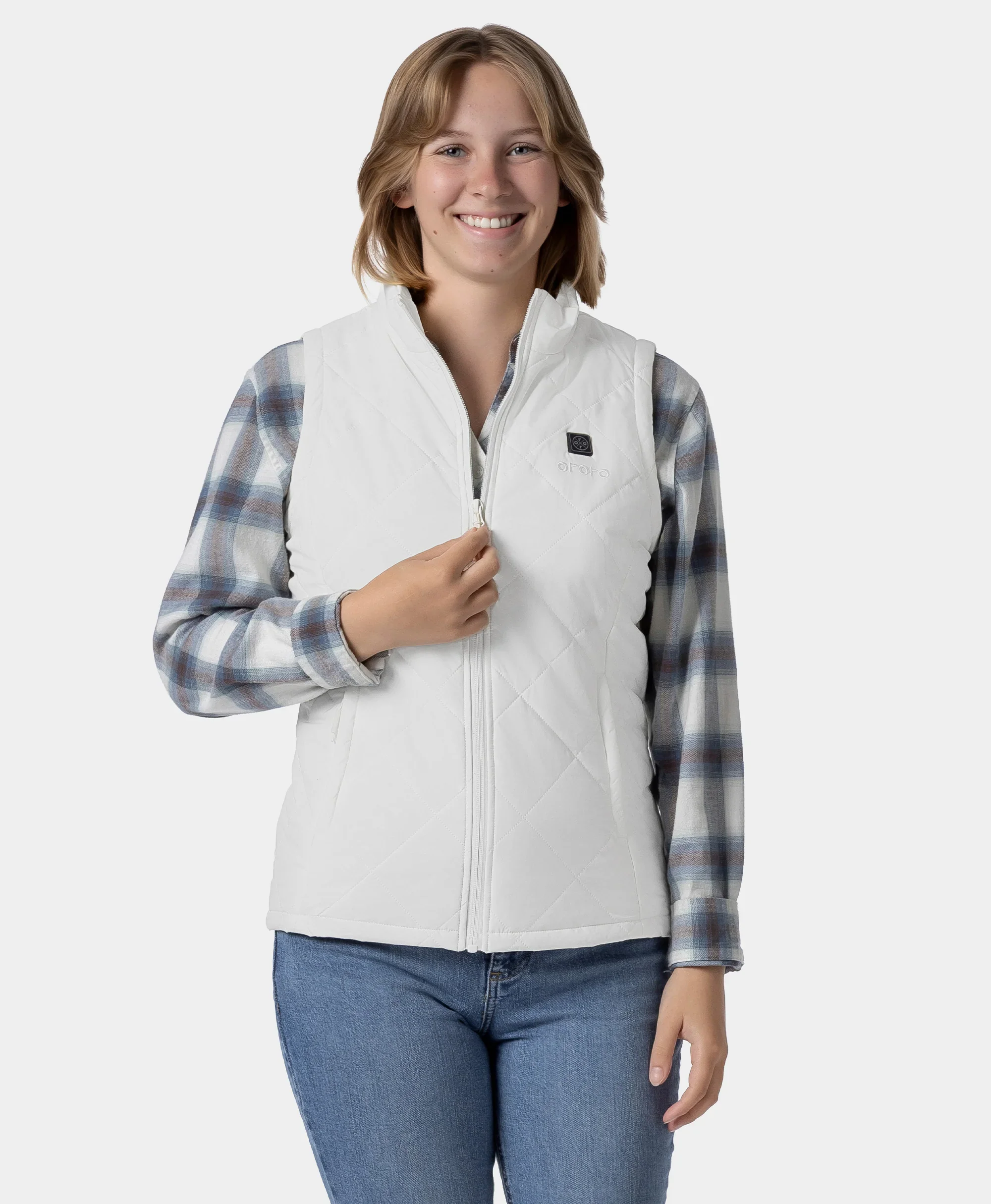 Women’s Junior 4-Zone Heated Quilted Vest - Image 3