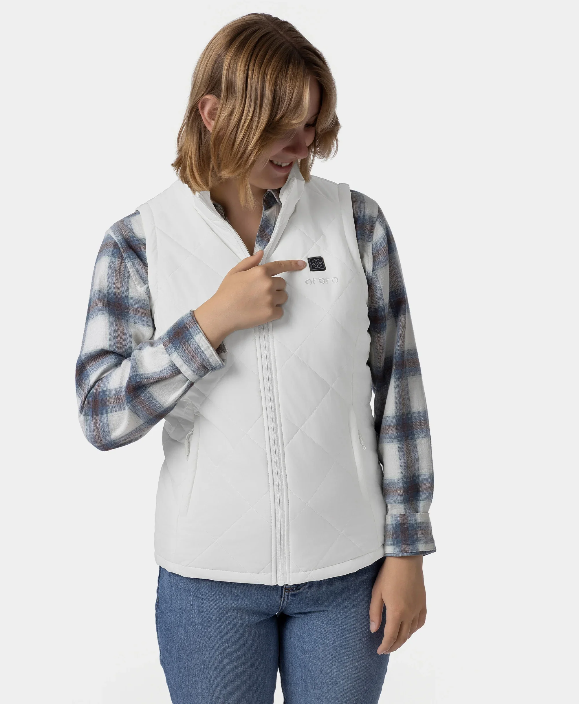 Women’s Junior 4-Zone Heated Quilted Vest - Image 5