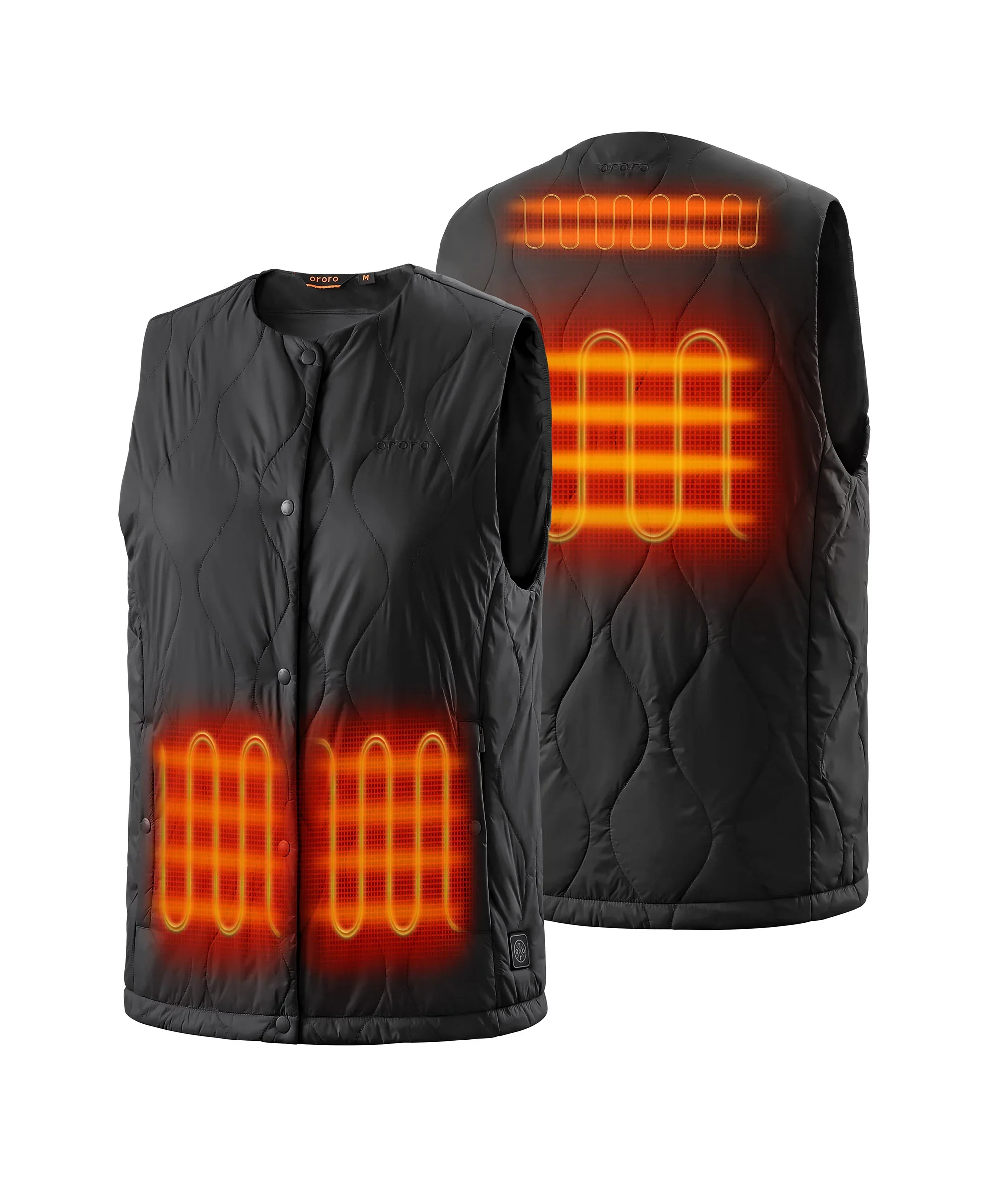 Celeste Women's 4-Zone Lightweight Heated Quilted Liner Vest - Image 15