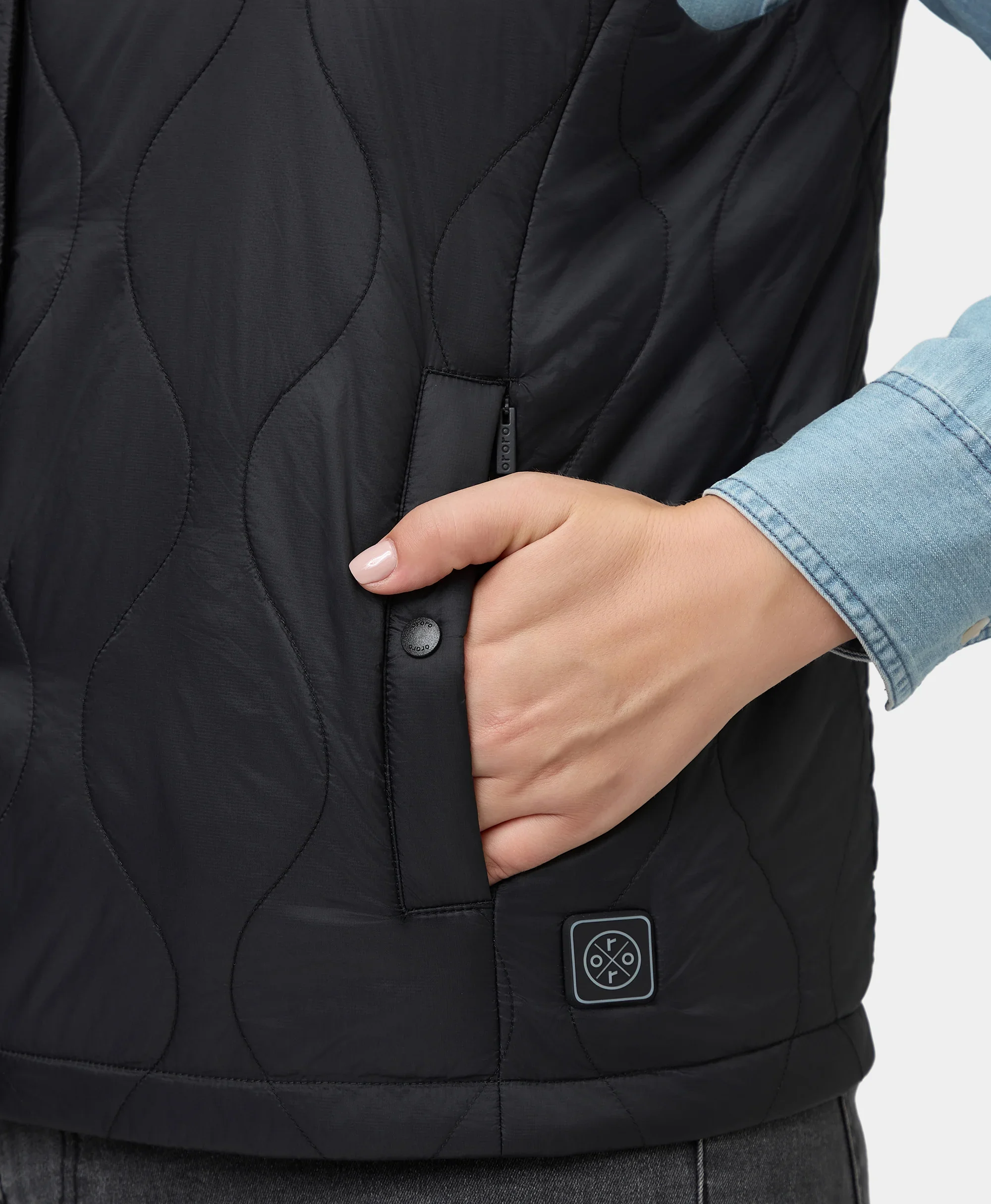 Celeste Women's 4-Zone Lightweight Heated Quilted Liner Vest - Image 22