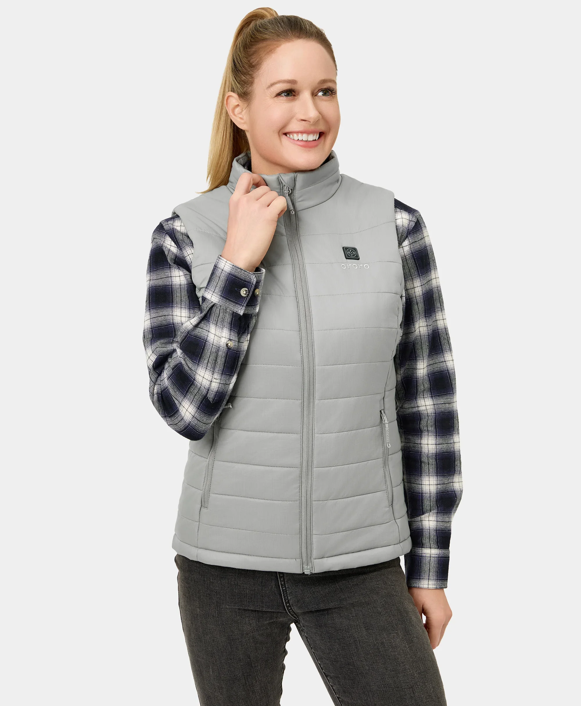 Women's Classic Heated Vest - Gray - Image 8