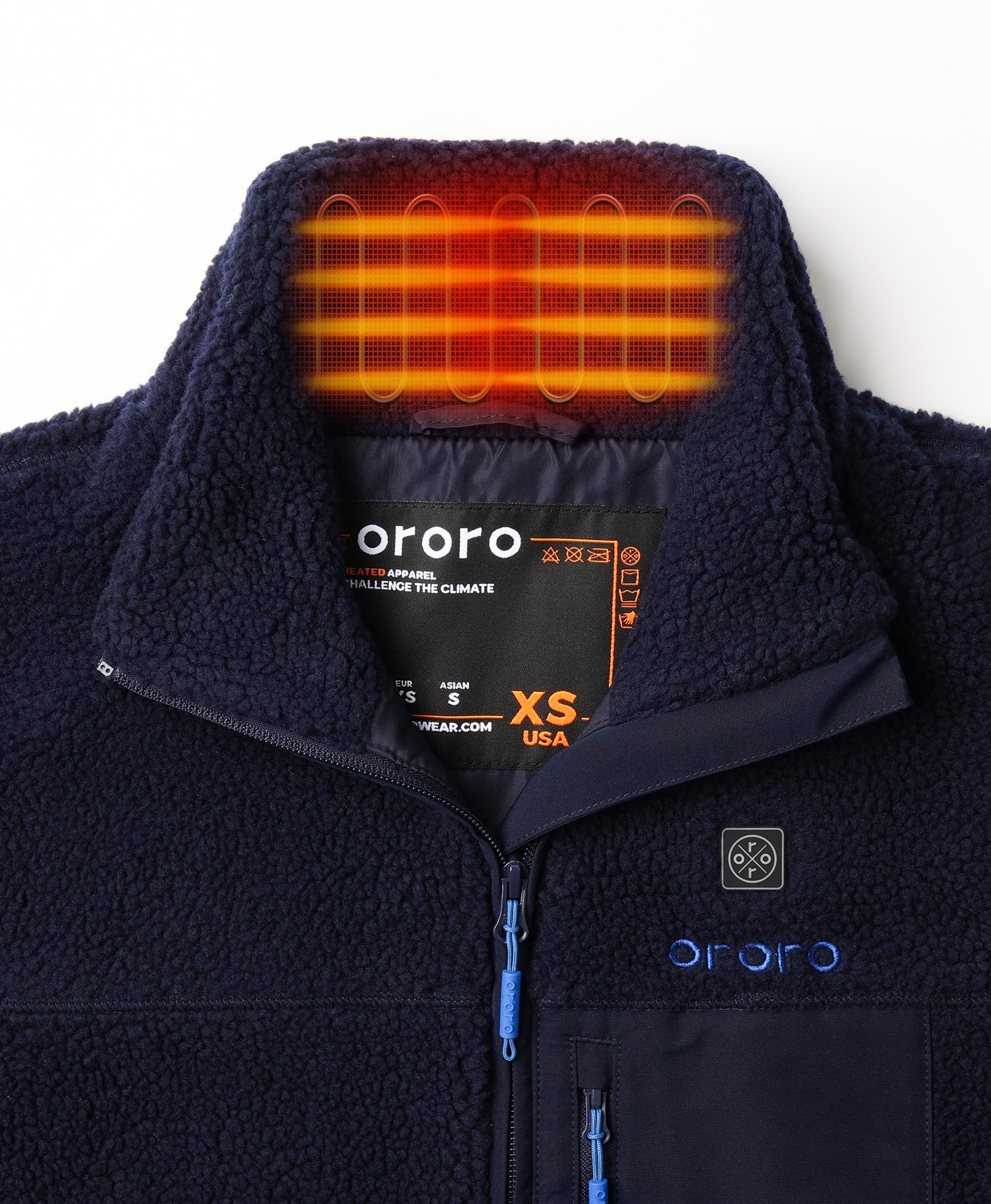 Women's Colorblock Recycled Fleece Heated Jacket (Apparel Only) - Image 13