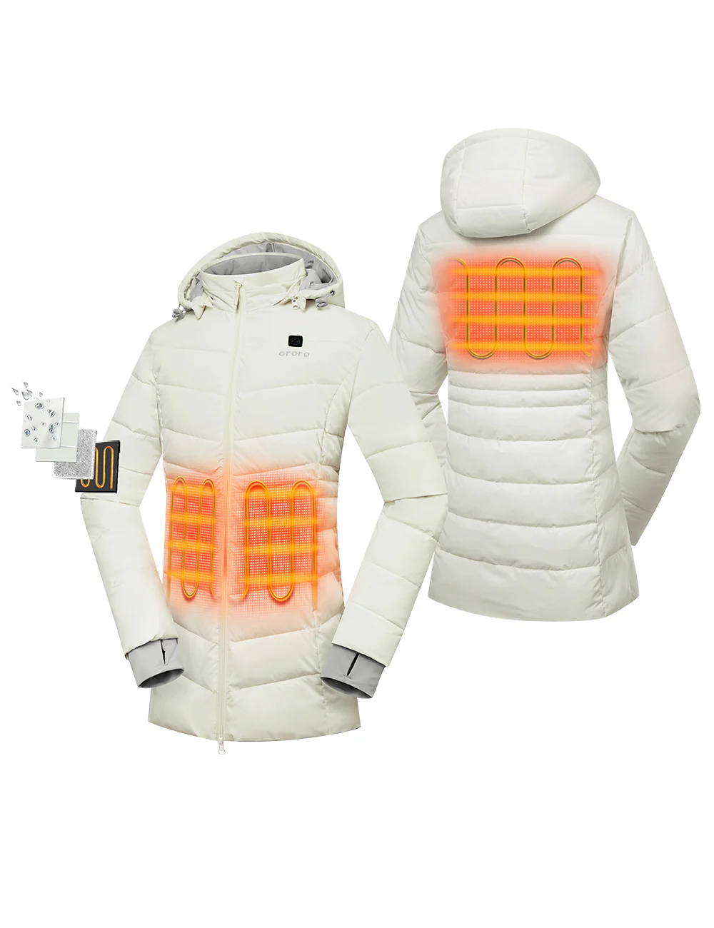 Women's Heated Puffer Parka Jacket (Final Sale) - Image 2