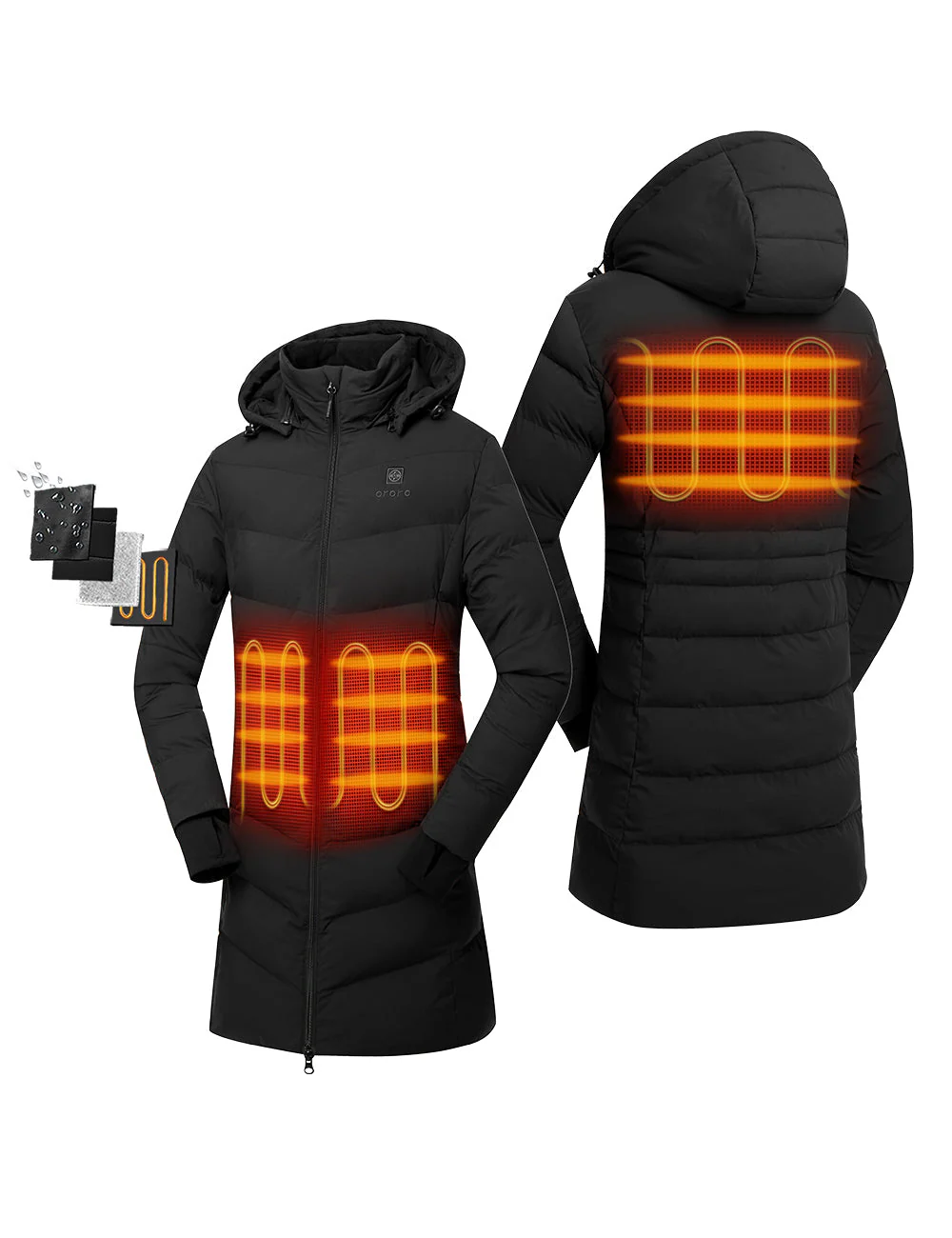 Women's Heated Puffer Parka Jacket (Apparel Only) - Image 2