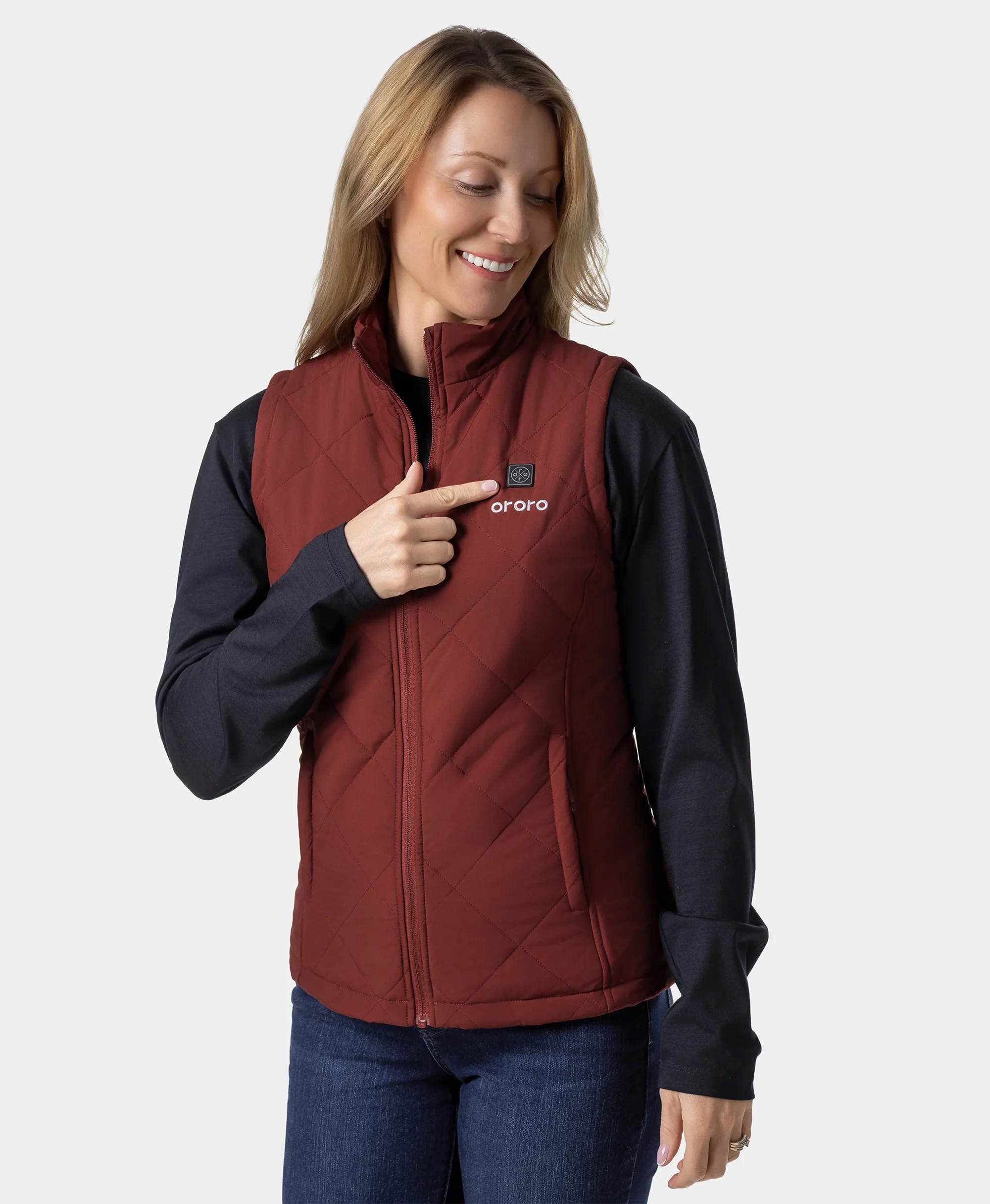 Women's Heated Quilted Vest - New Colors - Image 23