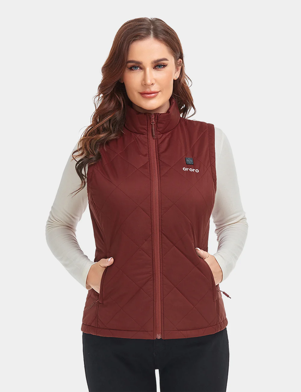Women's Heated Quilted Vest - New Colors - Image 24