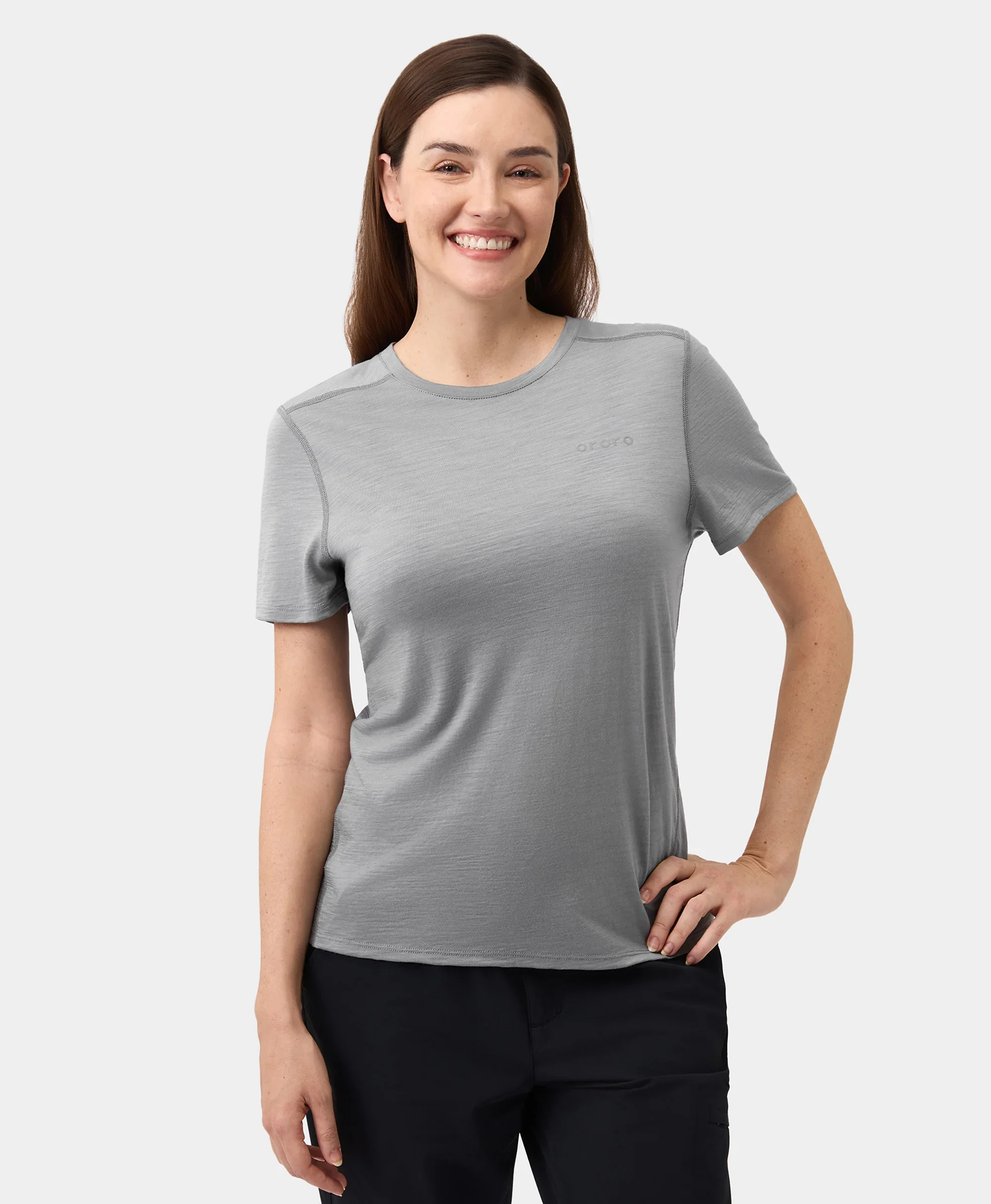 Women's Short Sleeve 100% Wool T-Shirt (Final Sale) - Image 11