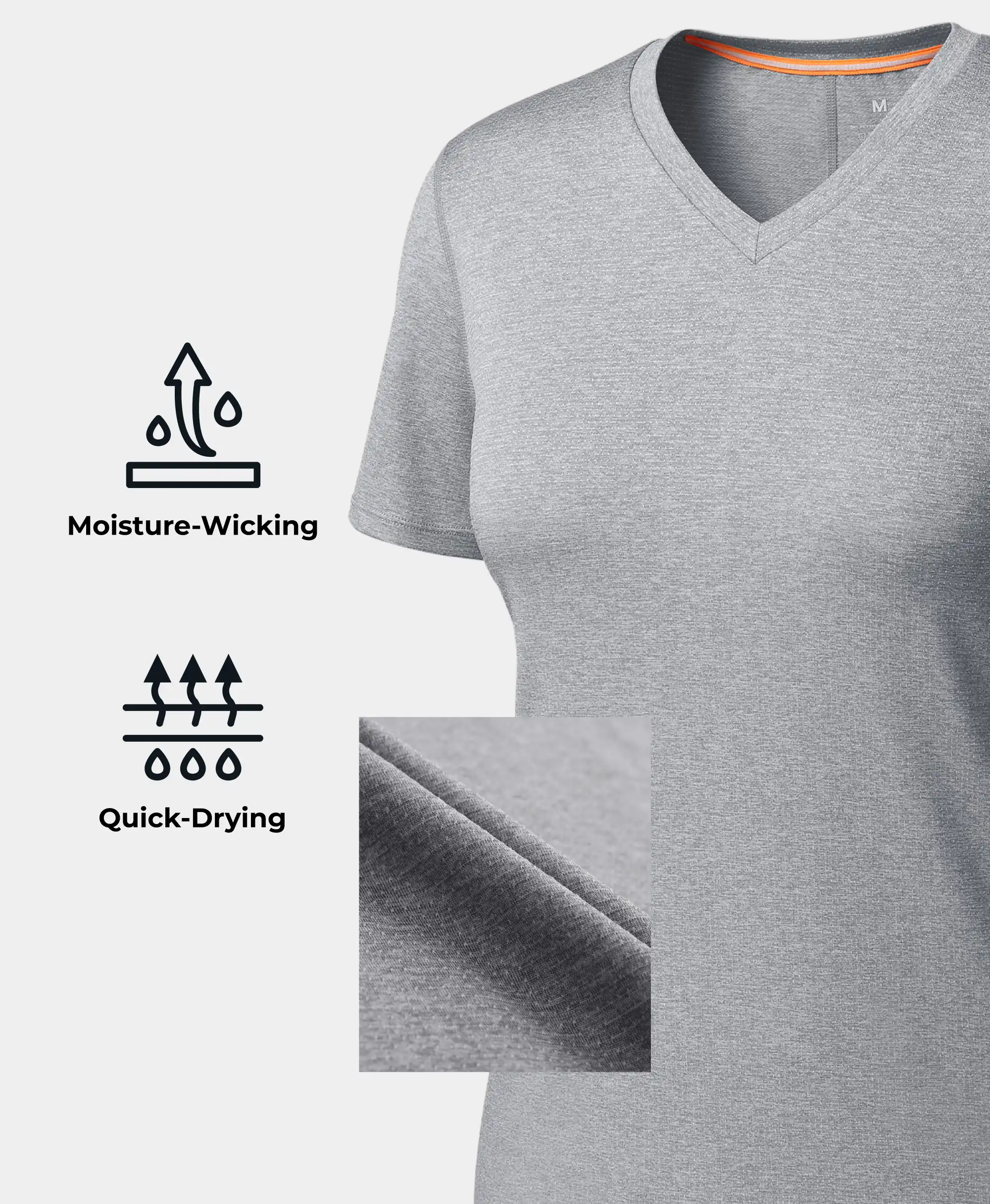 Women’s TechTrail V-Neck Performance T-Shirt (Final Sale) - Image 9